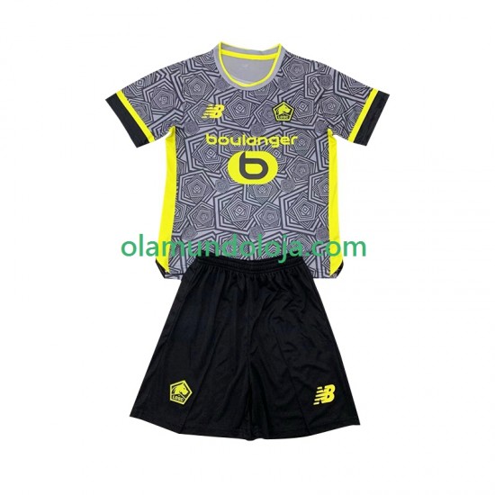Camisola LOSC Lille Criança Equipamento Terceiro 2024-2025 Manga Curta